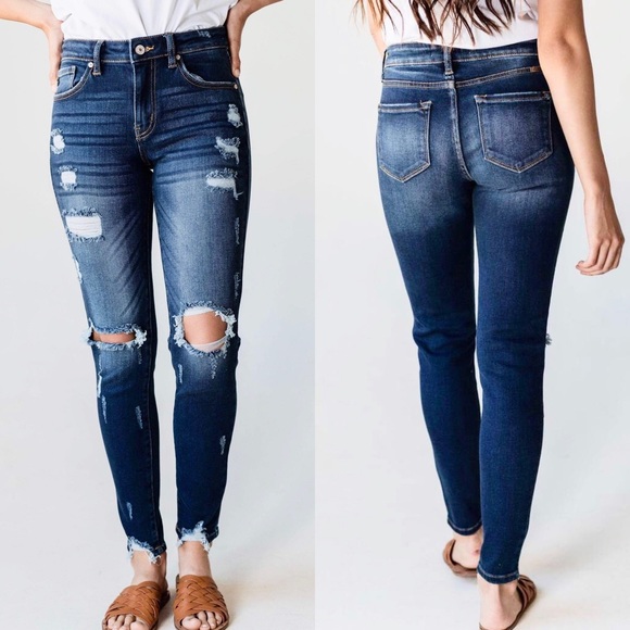 KanCan Mid Rise Kimberly Skinny Jean Size 24 - Picture 3 of 8